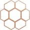 Ekena Millwork Florin Wood Fretwork Pierced Ceiling Medallion, Cherry, 28"OD x 12"ID x 1/4"T CMWP28X28X0250FOCH - alternate 1